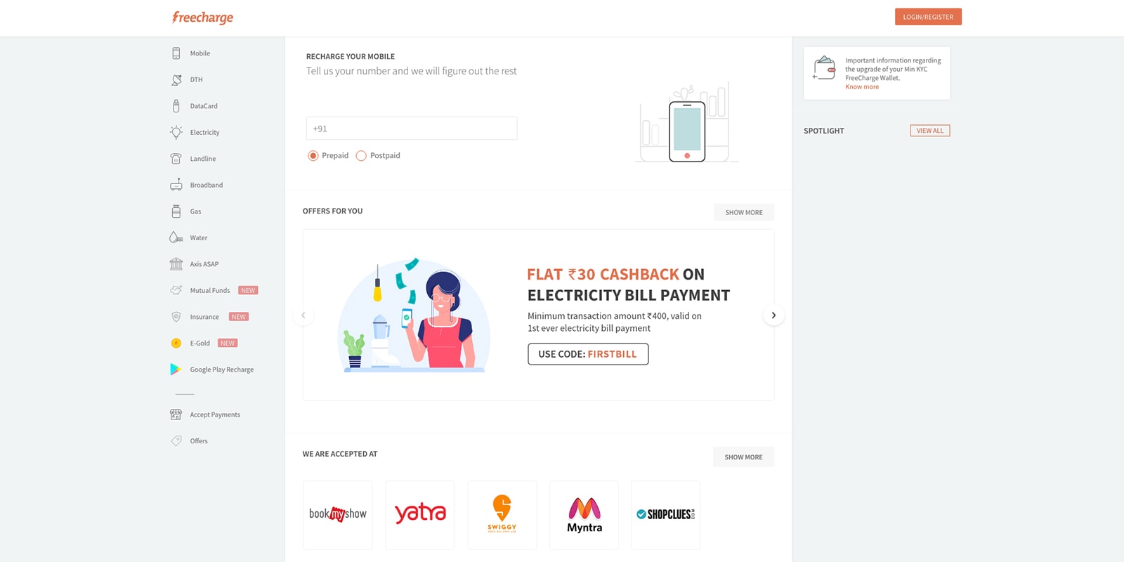 Freecharge Go Mastercard