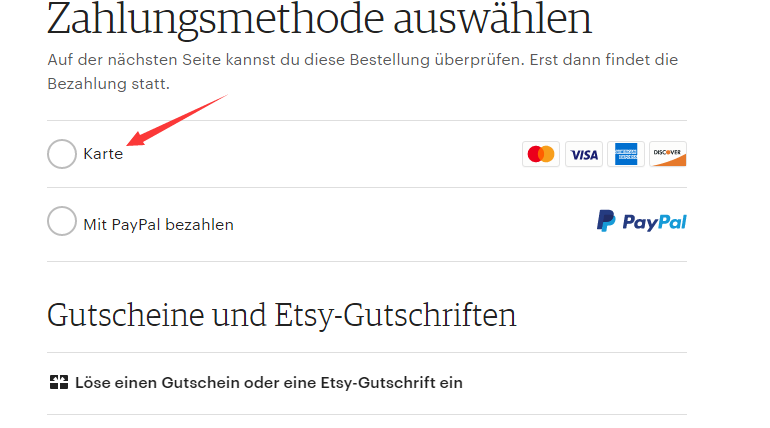 etsy虚拟信用卡
