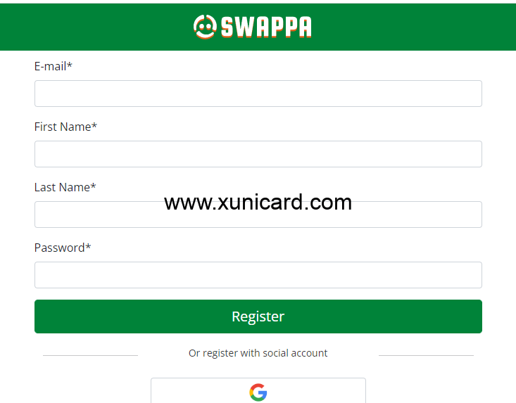 Swappa虚拟信用卡