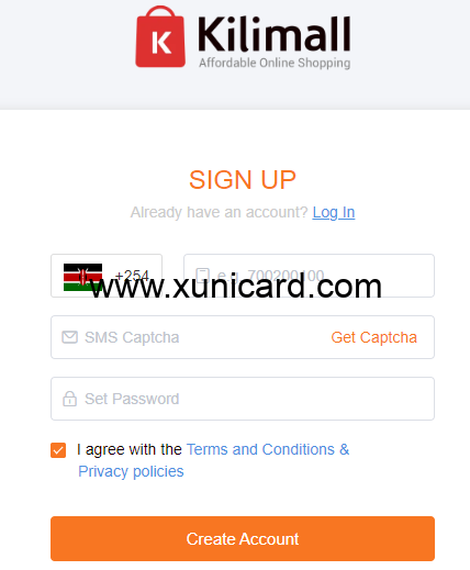 kilimall虚拟信用卡