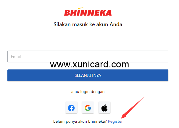 bhinneka虚拟信用卡
