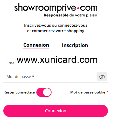 Showroomprive虚拟信用卡